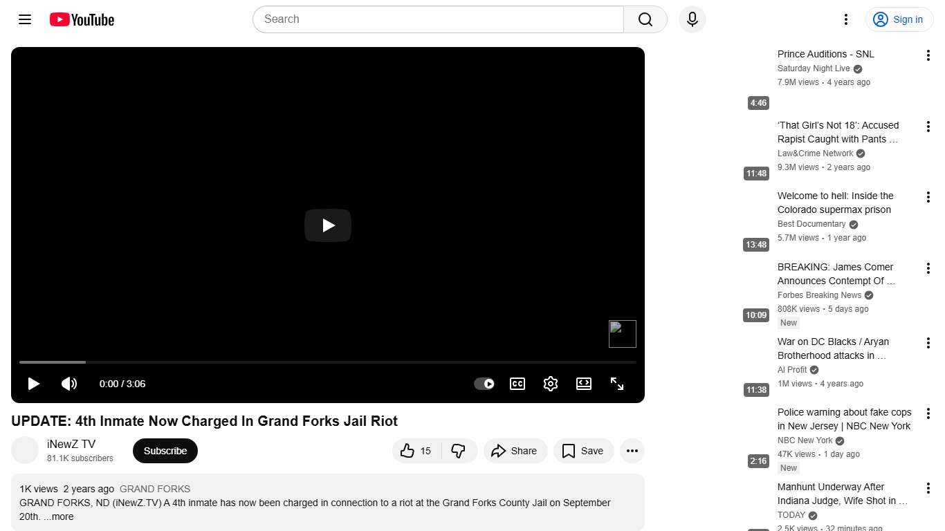 UPDATE: 4th Inmate Now Charged In Grand Forks Jail Riot - YouTube